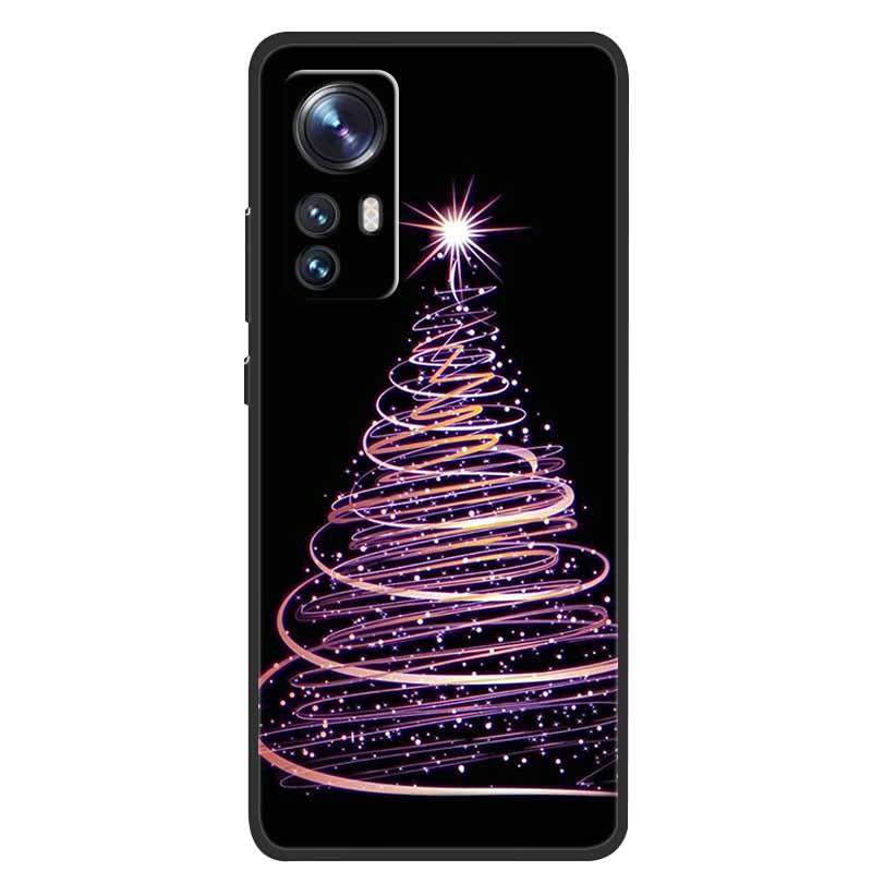 Christmas Cartoon Case For Xiaomi 12 Pro Case for Xiaomi Mi 12 Lite 12X 12S Ultra Silicone Soft TPU Cover for Xiaomi 12X Case