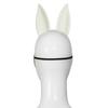 Premium White PU Rabbit Mask For Adults Teens Costume Parties Easter Halloween Carnivals Adjustable Comfortable Band