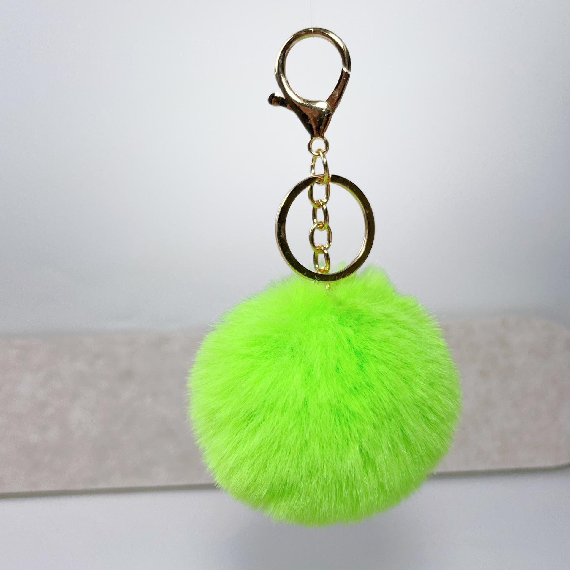 

В наявності 8 см помпон з штучного кролячого хутра брелок - Плюшевий кулон для сумок та одягу 8cm + Elastic (without Keychain)