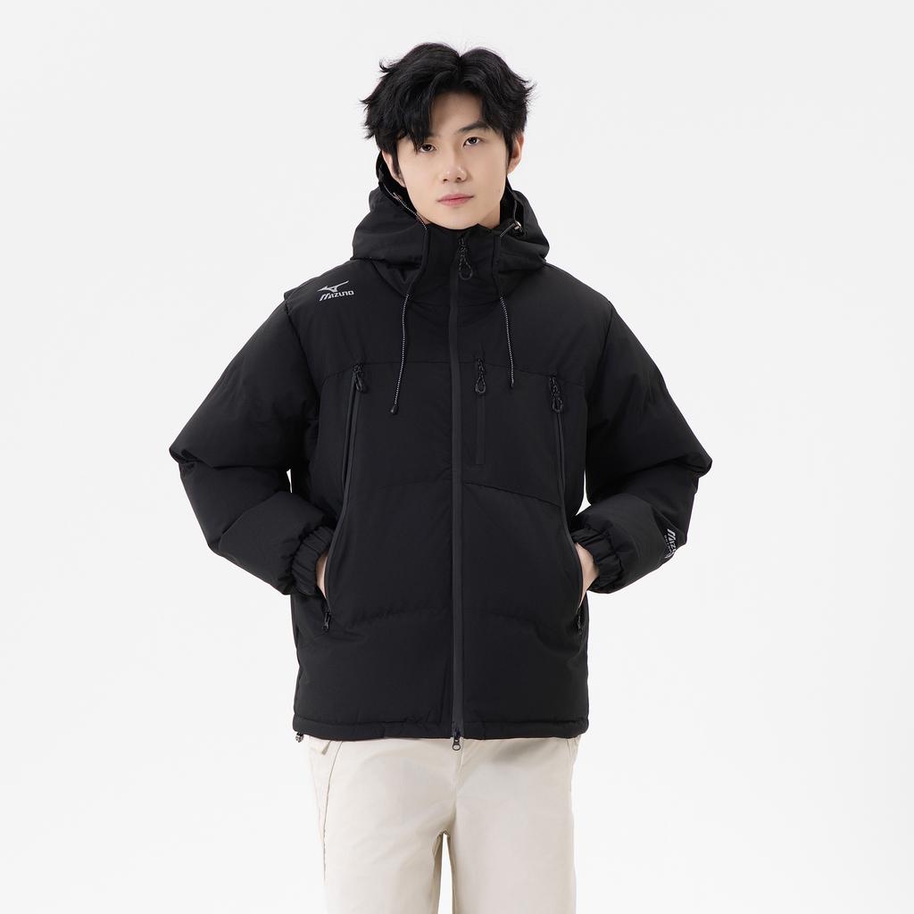 Mizuno Puffer Jackets Unisex Hooded Thickened Quilted Padded Jacket A2CE2C14