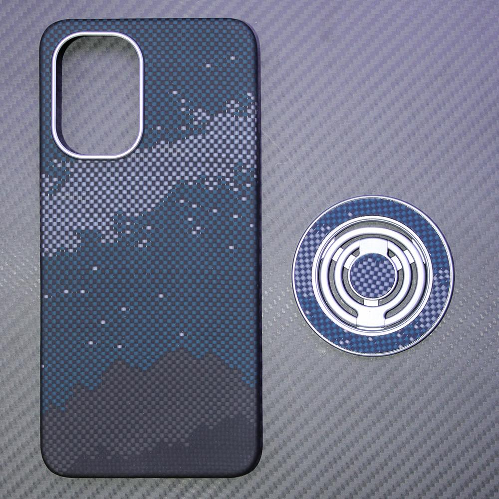 Carbon Fiber Aramid Magnetic Case for Oneplus 15R/oneplus Ace6 Kevlar Fabric Thin Hard Lightweight Cover Magnetic Balck Premium