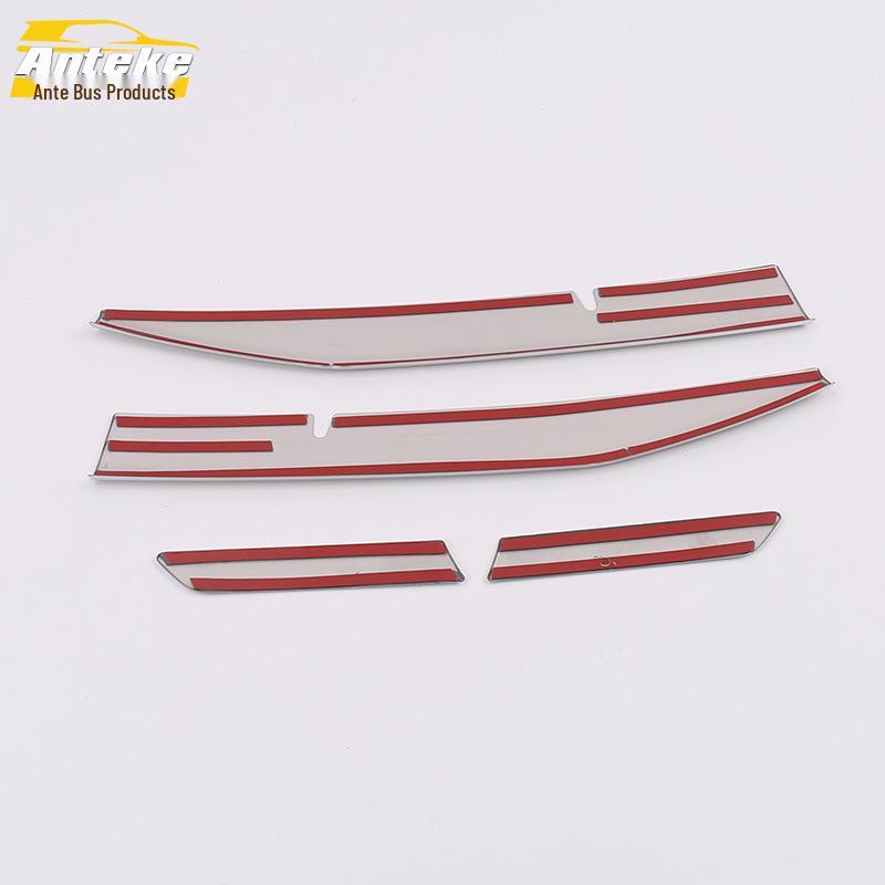 Compatible with 19 T77: Lower Grille Bright Strip, Front Bumper Scratch-Resistant Sticker, Modification Accessory.