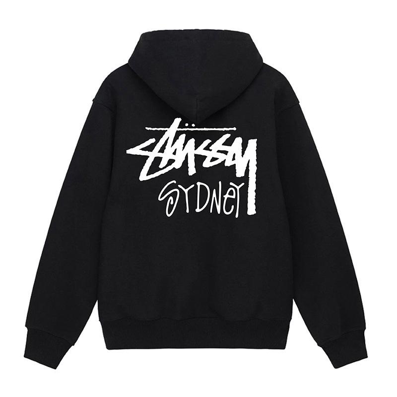 Unisex Hooded Zipper Cardigan with Label – Trendy Autumn/Winter Sweatshirt