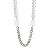 Stunning Titanium Steel Pearl Letter Necklace For Women Perfect For Hip Hop Style Fashion