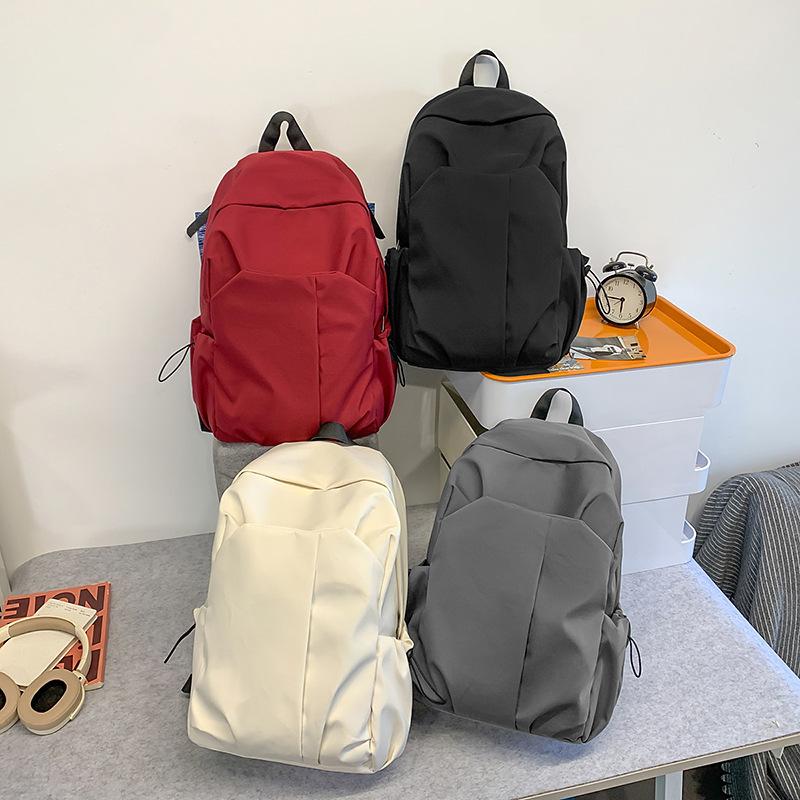 Schulrucksack originelles Design schlicht einfarbig Computer-Rucksack Universität Oberstufe Schulrucksack Mori Campus Canvas-Rucksack für Männer und Frauen