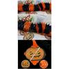Halloween props Spider pumpkin ghost bats paper chain Halloween Decorations Garland banner paper pull flowers party supplies