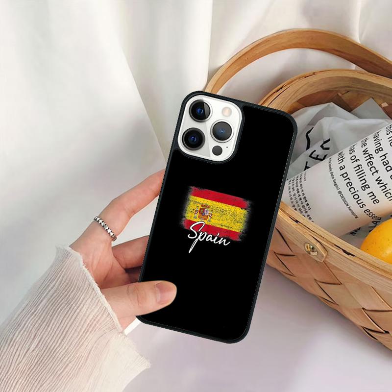 Spain Flag Phone Case For iPhone 17 Air 16 15 14 11 12 13 Pro  MAX Plus coque Cover Shell