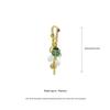 Gold-Plated Ladybug Charm Keychain - Creative, Rich Design with Pendant Ball