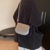 Vintage Chic Saddle Bag For Women Stylish Casual Crossbody Purse In Black Brown And Gray