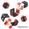 6/12 Sides Cube Decompression Toy Rainbow Stress Relief Autism ADHD OCD Anxiety Sensory Toys Fingertip Desk Toy for Kids Adult