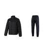 Under Armour Training Fashion Versatile Long Sleeve Down Jacket Mid Waist Long Pants Casual Sports Suit Unisex suit Black 22500706-001+23600804-001
