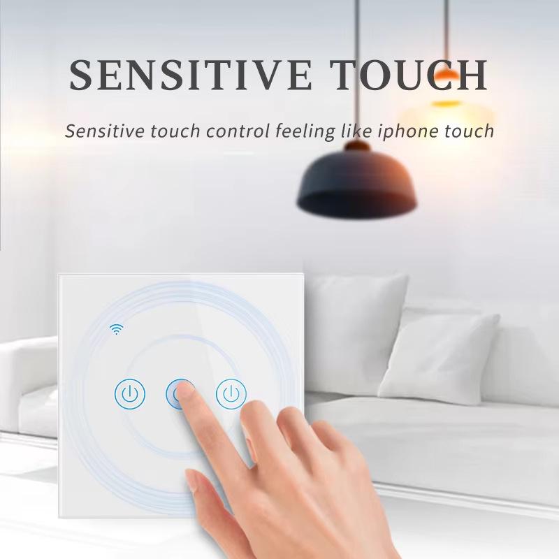 Graffiti Tuya EU Smart WiFi Touch Wall Switch with Alexa Voice Control