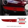 Real Soft Carbon Fiber For Fiat 500 Abarth 595 2016-2018 2019 2020 2021 2022 2023 Abarth 695 2017-2023 Car Main Driver Co-liopt.