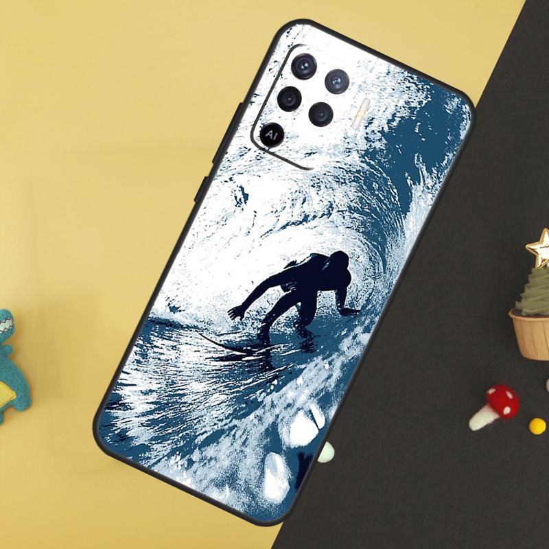 Surfing Wave For OPPO A57S A53S A54S A98 A78 A58 A79 A15 A17 A77 A16 A76 A96 A52 A72 A5 A9 A94 A74 Case