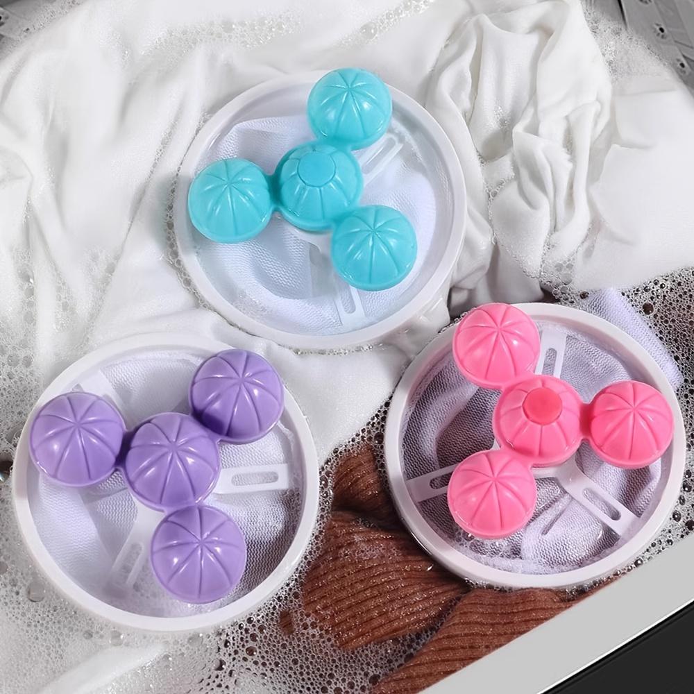4pcs Random Color Lint Balls | Washer-Safe, Non-Electric, Clothes Cleaning Filter Balls for De-Linting and Cleaning Laundry