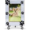 Lesixur Dog Photo Frame - Dog Paw Print Wooden Picture Frames, Birthday Gifts for Pet Lover Pet Owner, 4x6 Picture Frame with Iron Stand for Tabletop