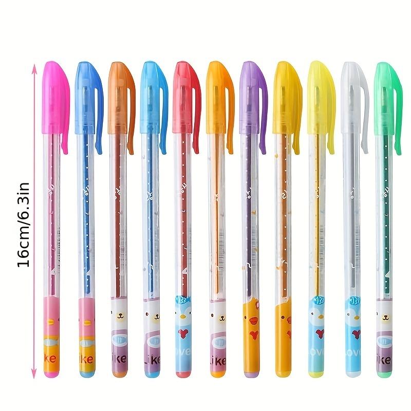24pcs Metallic Glitter Color Pens, 24 Watercolor Markers. Fine-tip Pens Suitable for Drawing and Doodling, Ideal for DIY Photo Albums, Black Cards