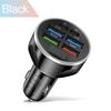6 Ports USB Car Phone Charger LED Digital Display PD 12V/24V For QC3.0 Fast Charger For Phones Bluetooth-compatible Devices