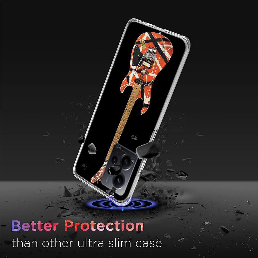 Eddie Van Halen Graphic Guitar Phone Case For Redmi 12 13C 12C 15C 9 10 10C Note 13 Pro Plus 14 15 Pro 9T 9C 9A TPU Soft Cover C
