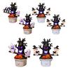 Scary Halloween Ornament Night Light Plug-in Resin Seesaw Ghost And Dead Tree Light Lamp Waterproof Spooky Decor for Bedroom Party Decoration
