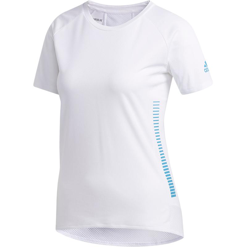 Adidas T Shirts Women s White Crew Neck Moderate FL5973 L
