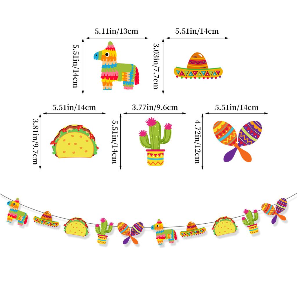 Mexican Holiday Decoration, Birthday Party Arrangement, Flag Latte Flower Tower Can Be Customized With Spiral Pendant.