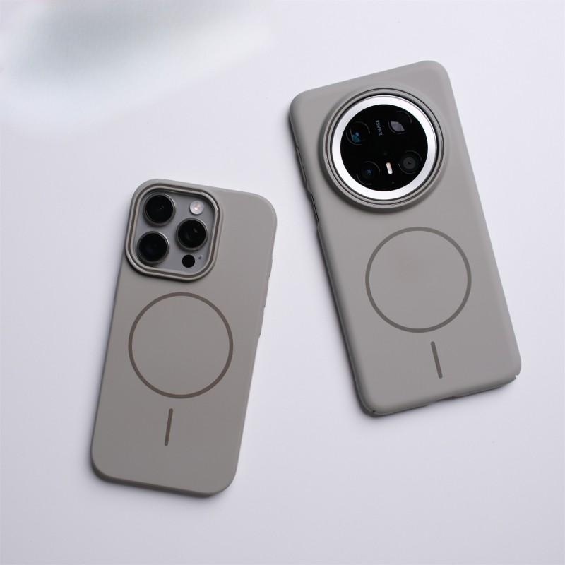 Slim Matte PC Phone Case With Strong Magnetic Ring Mate 70 Pro Pura Anti-Slip Shockproof Protective Cover