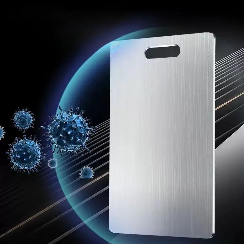 1/3 Stück Professionelles Doppelseitiges Edelstahl-Schneidebrett - Gewerbequalität für Küchen- und Restaurantgebrauch