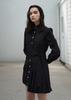 Rood Pleated Trench Mini Dress