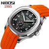 NIBOSI Watch Silicone Sports Waterproof Wristwatch Fashionable Casual Brand Analog Gentleman Male Watch Large Arabic Numerals Easy to Read Dial Date