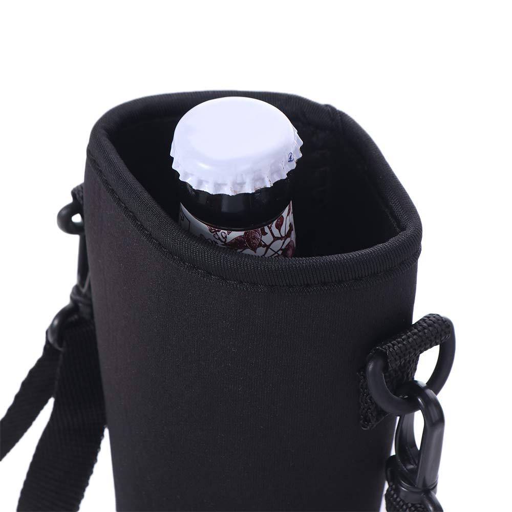 18/36/64oz Sport Cup Covers Bag Neoprene Strap Water Bottle Cover Bag Black Insulated Water Bottle Carrier Water Bottle
