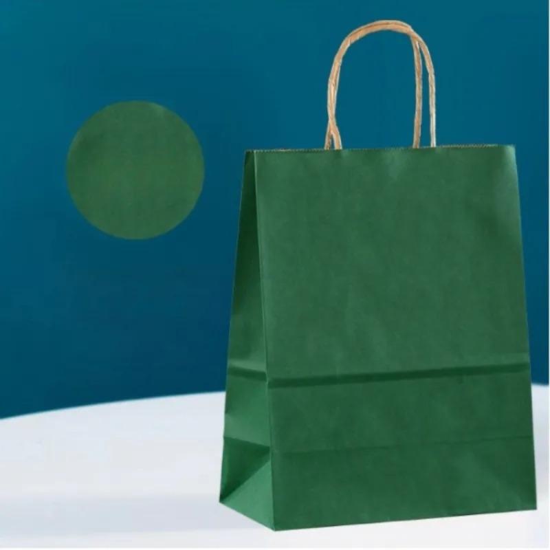 1/10pcs  Kraft Paper Gift Bag with Handles Paper Boxes for Packaging Gifts  Christmas Gift Box Gift Box Packaging  Gift Bag