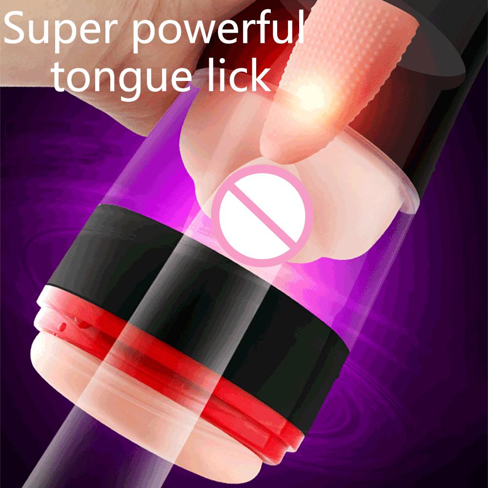 Automatic Blowjob Male Masturbators For Men Real Adult Goods 18 Sucking Machine Men's Silicone Vagina Doll Sexy Masturbation Toy