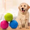 Puppy Chew Ball Pet Teething Training Squeaky Ball Dog Teething Toy for Home Apartment Garden Park Living Room Bedroom Garage
