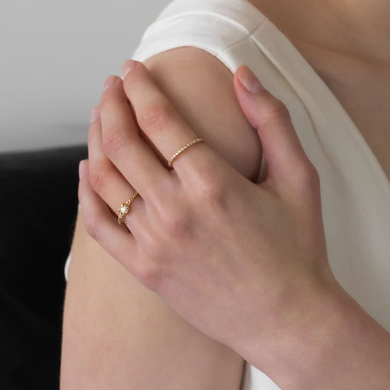 Dawn of Me Twilight Petite Cubic Ring