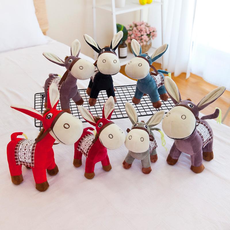 Children's Toys Go To the Market Donkey Plush Toy Avanti Little Donkey Cute Dumbfounded Donkey Claw Machine Doll Gift