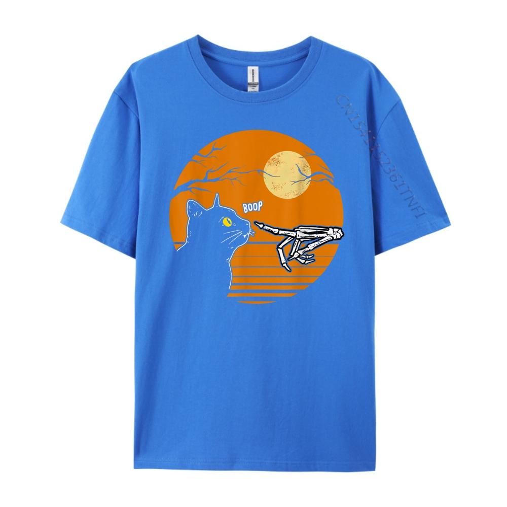Cat Skeleton Hand Boop Halloween Pet Girl White Graphic Tee Summer Sale Print Sports T Shirt Unisex Fall High Quality Unisexs Tshirt