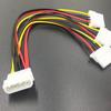 Hochwertiges 4-Pin Molex Stecker auf 3-Port Molex IDE Buchse Netzteil Splitter Adapterkabel 20CM IDE Stromkabel