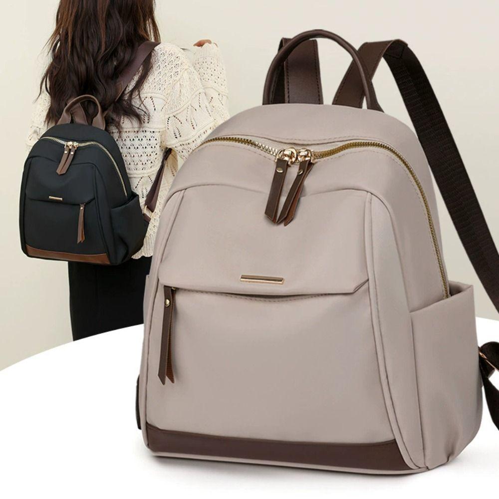 Large Capacity Nylon Backpack Canvas Oxford Shoulder Bag Vintage Women Backpack  Girls
