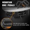 2Pcs Bike Pedal Universal Lightweight Left Right Mountain Road Folding Bicycle Flat Pedal Platform Bike Replacement Accessories