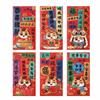 6Pcs/Set Paper Chinese New Year Red Envelope Traditional Money Envelope Red Pocket  Spring Festival
