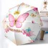 Colorful Butterfly Umbrella Automatic Open/close, Sturdy Iron Frame & 8-Rib Structure, Umbrella for Women & Men, Christmas Gifts