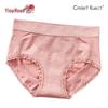Cmierf Kuect Women's Breathable Lace Mid-High Waist Briefs (4-Pack)