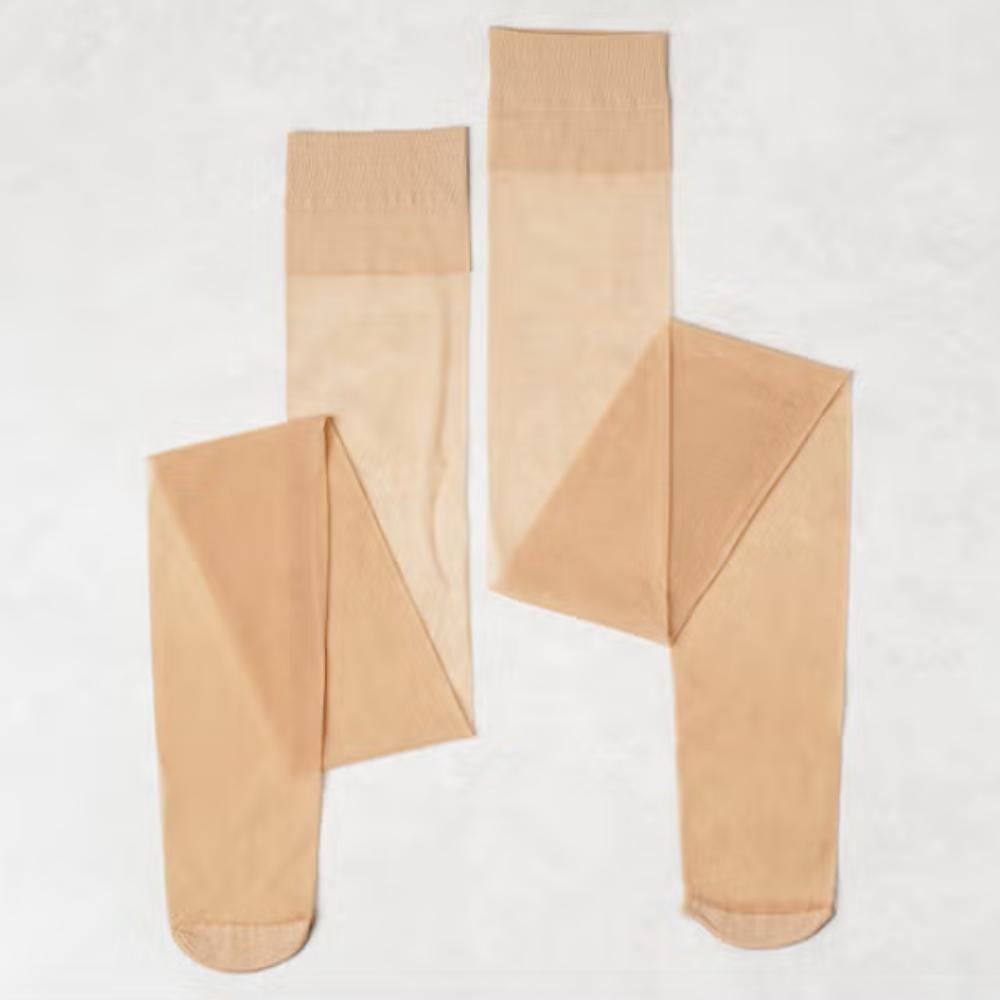 Vivien Pandora Band Stockings Apricot Color 4 Pieces