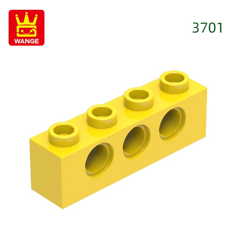 69 Stück/Los 3701 1x4 3-Loch Baustein Moc Technisches Bauteil Works With mit allen Steinen DIY Kinderspielzeug Geschenkbox