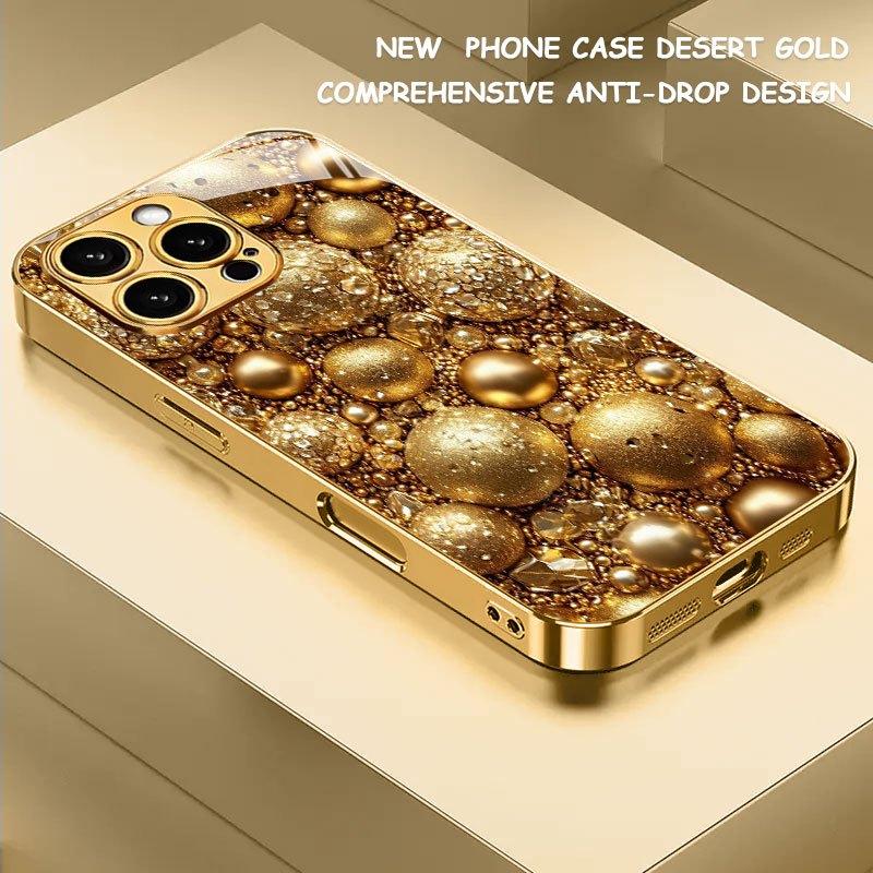 

Sparkling Exquisite High-end Phone Case Electroplated Glass PhoneCase for iPhone 17 16 15 14 13 12 11pm Pro Plus Dropresistant iPhone 11 Pro Max