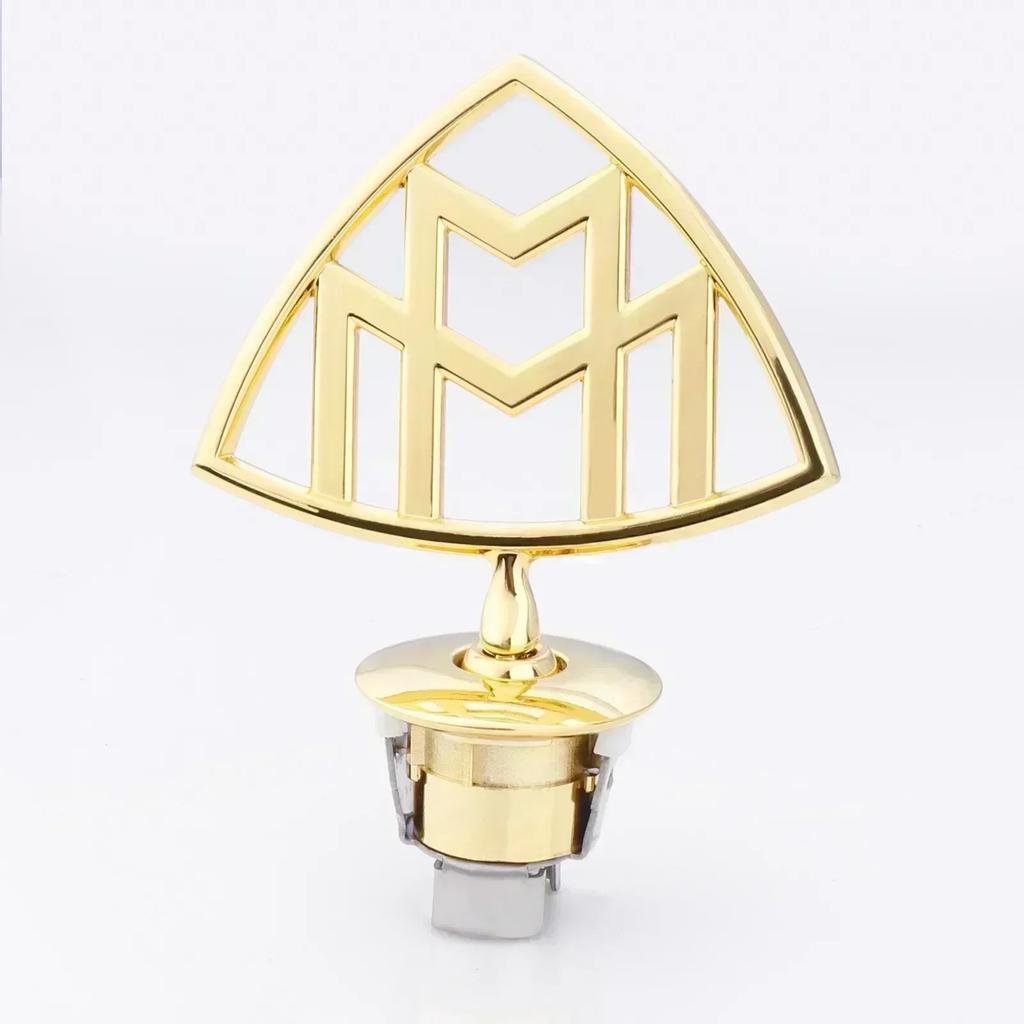 CEV5   3D Car Front Bonnet Hood Emblem Round Zinc Alloy Badge For Mercedes Benz C E S Class W204 W205 W212 W213 W211 W220 W222 W223