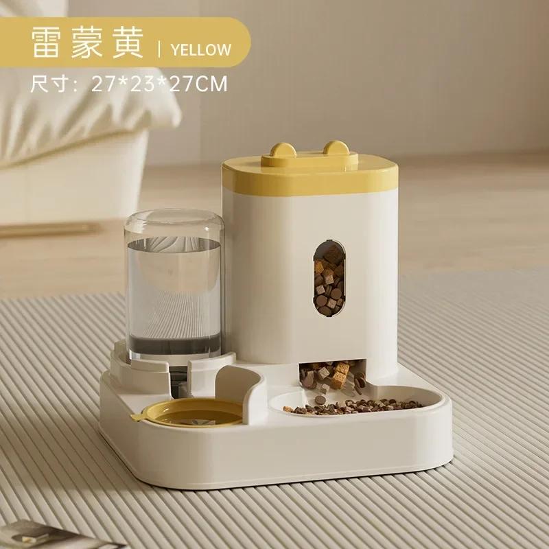 

Automatic Feeder Dog Cat Food Bowl With Water Fountain Large Capacity Container Puppy Pet Accessories Pet Food Storage Dispenser L&3L