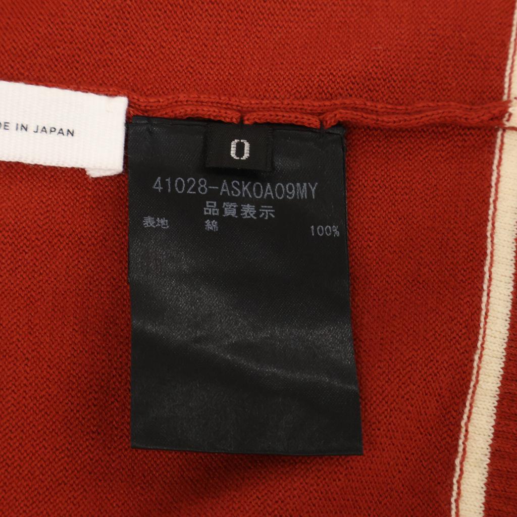 ADEAM 41028 Red Brown Cotton Button Knit Cardigan Tops 0 Red brownUsed