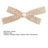 Girl Decorative Hairpin, Imitation Pearl Rhinestones Bow Shape Hair Clip, No Damage Side Bang Hair Pin, Versatile Style Hair Accessories